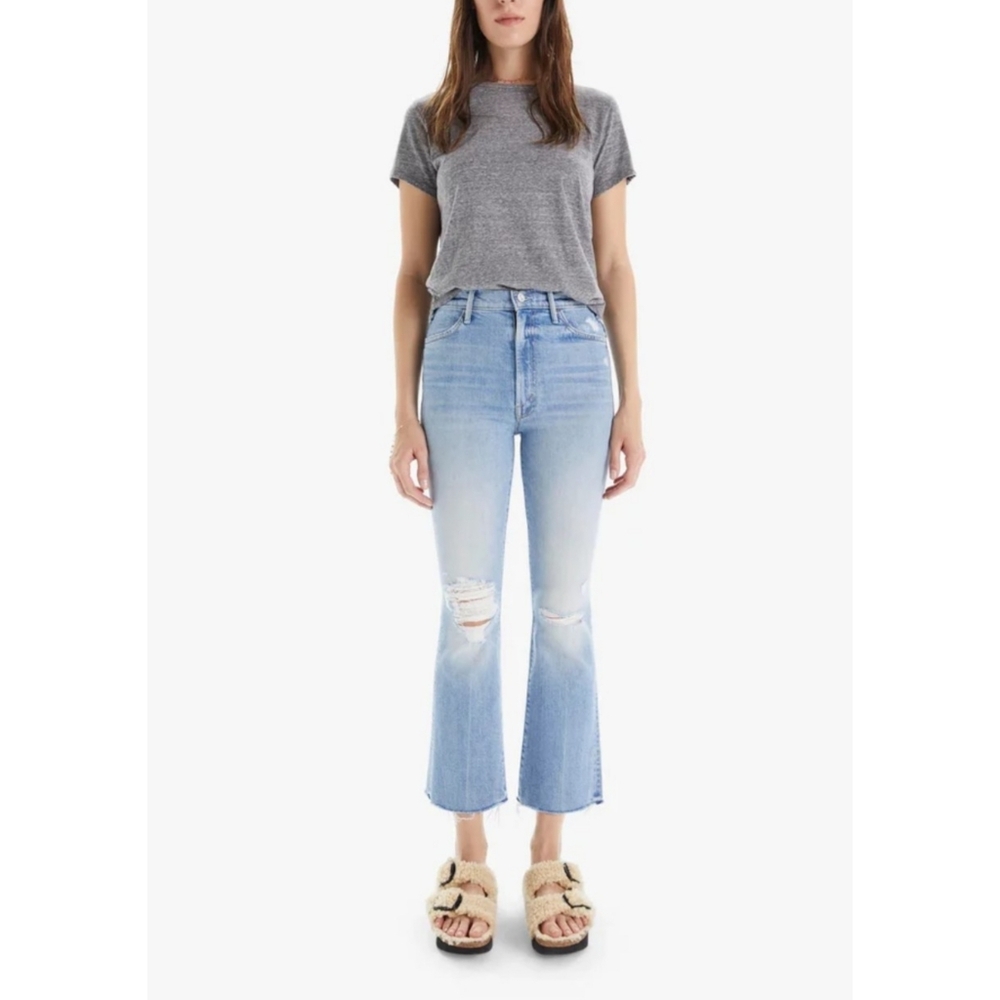 MOTHER | Hustler Ankle Fray Jeans in Rope's End Size 31